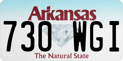 AR license plate 730WGI
