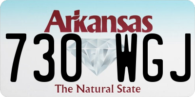 AR license plate 730WGJ