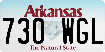 AR license plate 730WGL