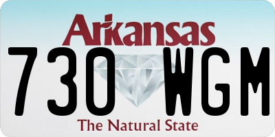 AR license plate 730WGM