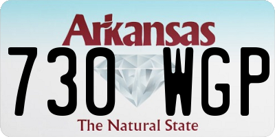 AR license plate 730WGP
