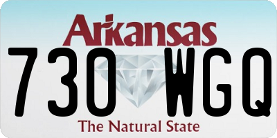 AR license plate 730WGQ