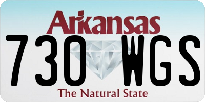 AR license plate 730WGS