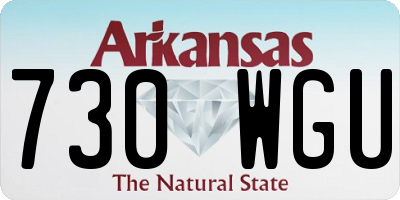 AR license plate 730WGU