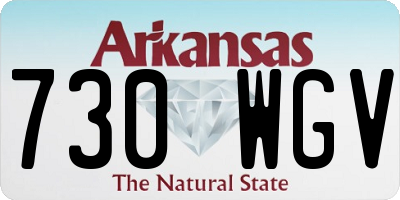 AR license plate 730WGV