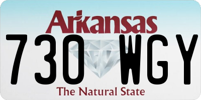 AR license plate 730WGY