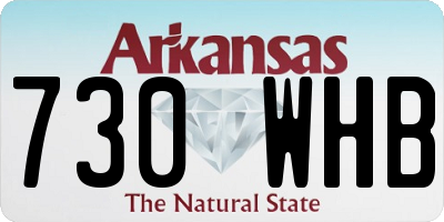 AR license plate 730WHB