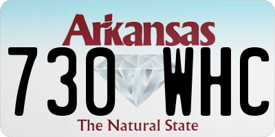 AR license plate 730WHC