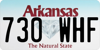 AR license plate 730WHF