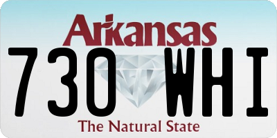 AR license plate 730WHI