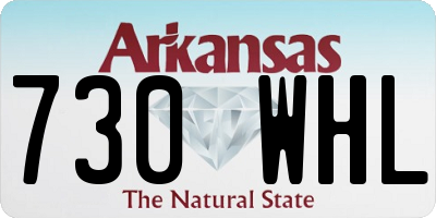 AR license plate 730WHL