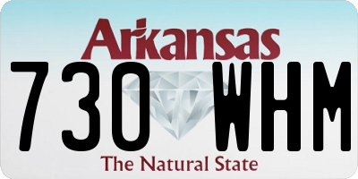 AR license plate 730WHM