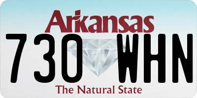 AR license plate 730WHN