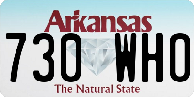 AR license plate 730WHO