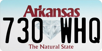 AR license plate 730WHQ