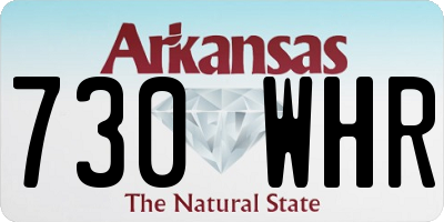AR license plate 730WHR