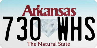 AR license plate 730WHS