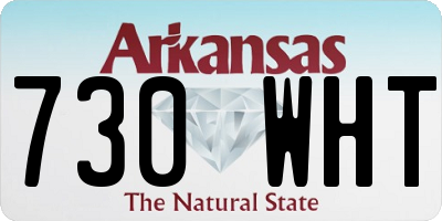 AR license plate 730WHT