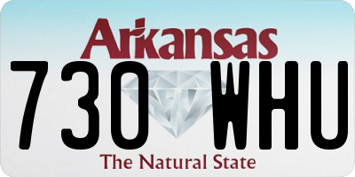 AR license plate 730WHU
