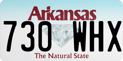 AR license plate 730WHX