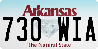 AR license plate 730WIA