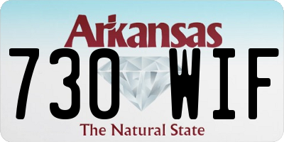 AR license plate 730WIF