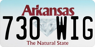 AR license plate 730WIG