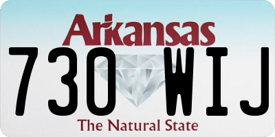 AR license plate 730WIJ