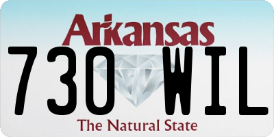 AR license plate 730WIL