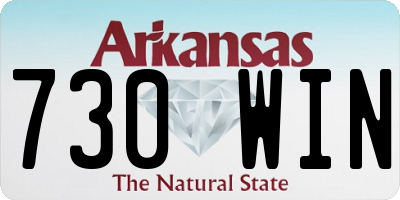 AR license plate 730WIN