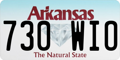 AR license plate 730WIO