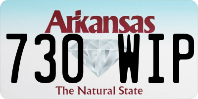 AR license plate 730WIP