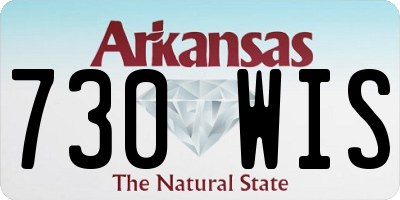 AR license plate 730WIS