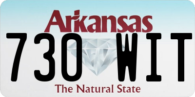 AR license plate 730WIT
