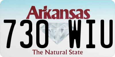 AR license plate 730WIU
