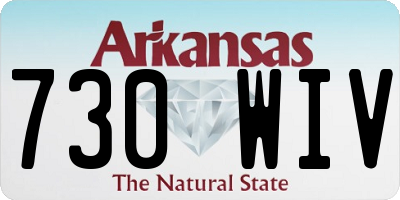 AR license plate 730WIV