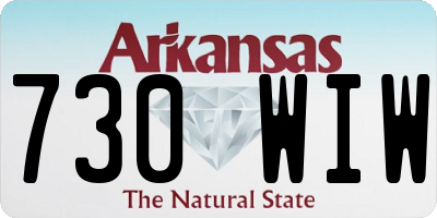 AR license plate 730WIW