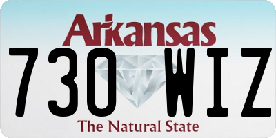 AR license plate 730WIZ