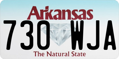 AR license plate 730WJA