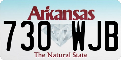 AR license plate 730WJB
