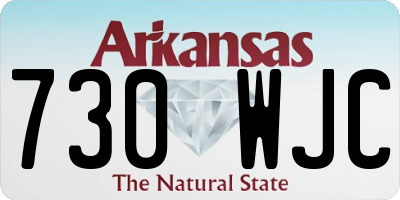 AR license plate 730WJC