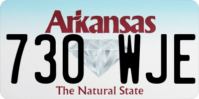 AR license plate 730WJE