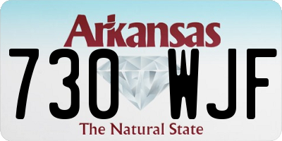 AR license plate 730WJF