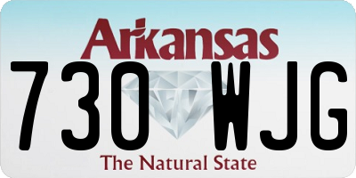 AR license plate 730WJG