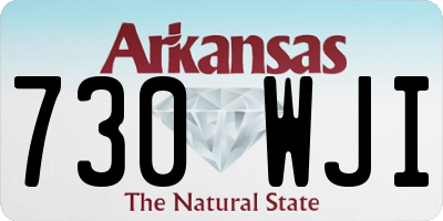 AR license plate 730WJI