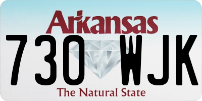 AR license plate 730WJK