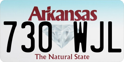 AR license plate 730WJL