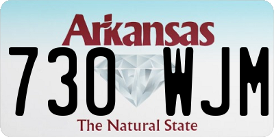 AR license plate 730WJM