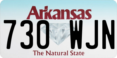 AR license plate 730WJN