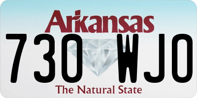 AR license plate 730WJO